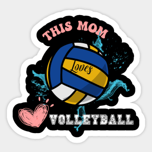 Volleyball Mom Design Sticker